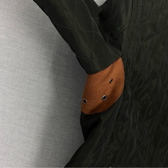 Tabi Green Utility Jacket Quilted Design and Stand-Up Collar - Picture 5 of 11